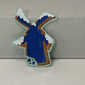 Dutch Bros December 2024 Sticker Gingerbread Cookie Windmill Holiday Snow